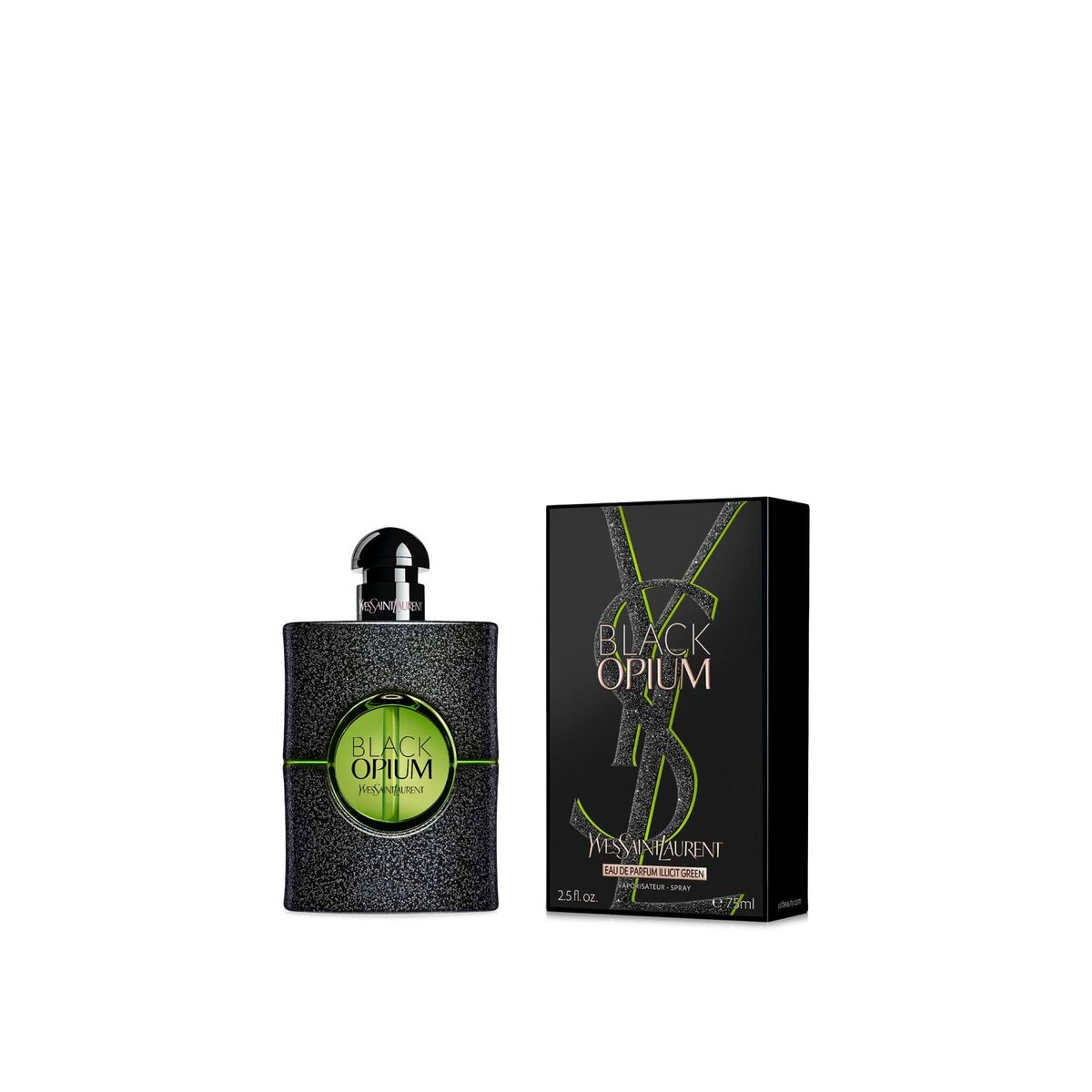 Parfum Femme Yves Saint Laurent EDP Black Opium Illicit Green 75 ml - Yves Saint Laurent - Jardin D'Eyden - jardindeyden.fr