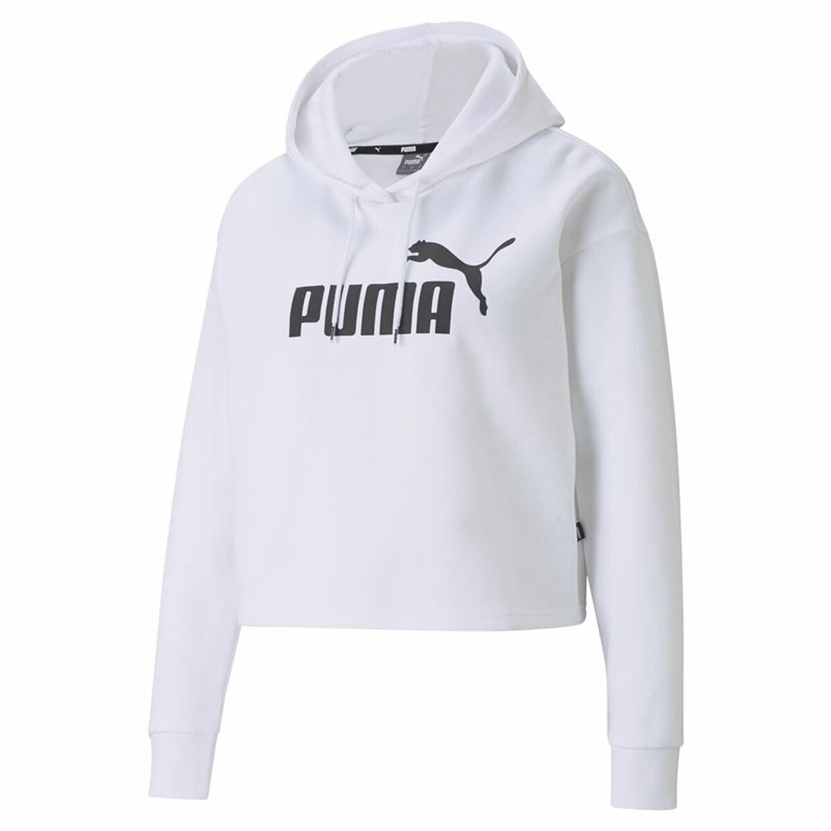 Sweat à capuche femme Puma Essentials Logo Blanc