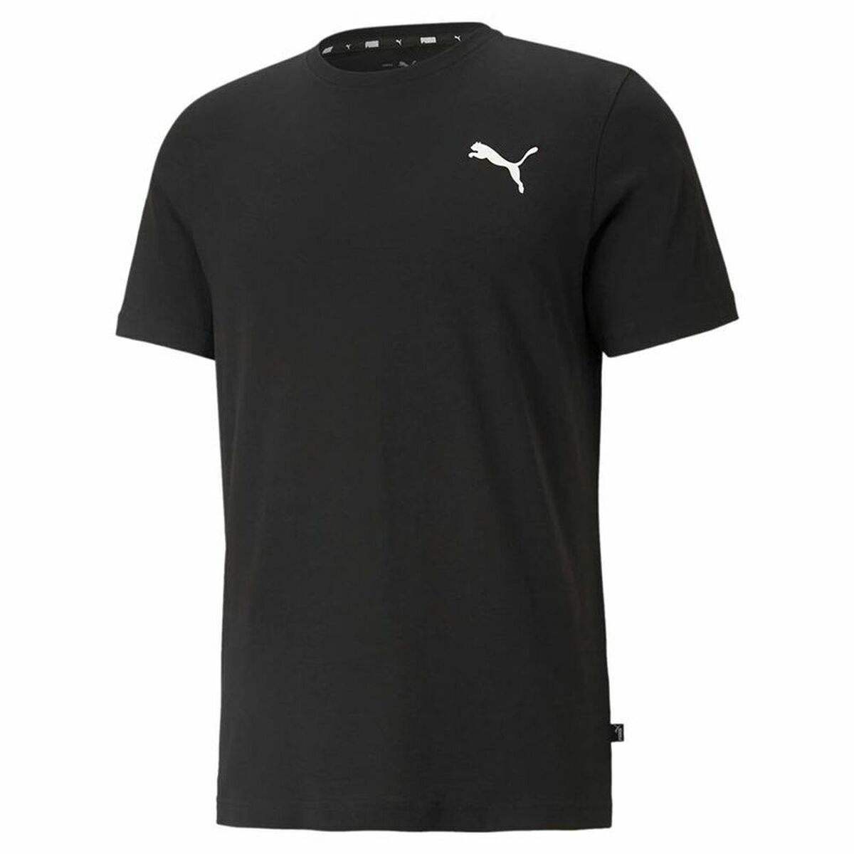 T-shirt à manches courtes homme Puma Essentials Small Logo Noir