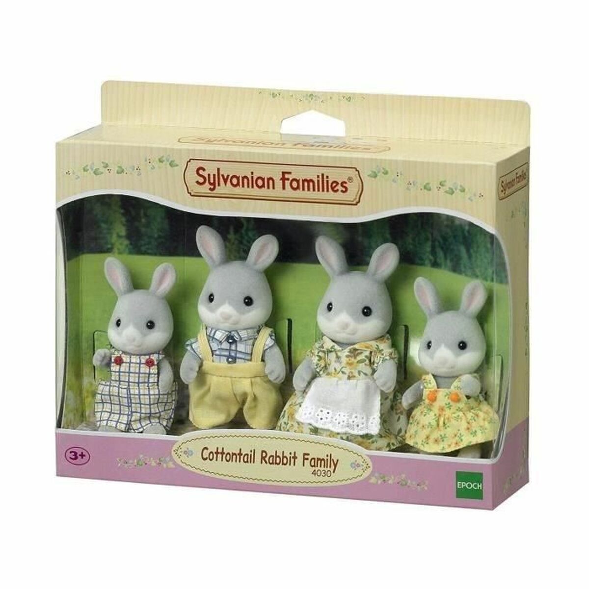 Ensemble de poupées Sylvanian Families Family Gray Rabbit - Sylvanian Families - Jardin D'Eyden - jardindeyden.fr
