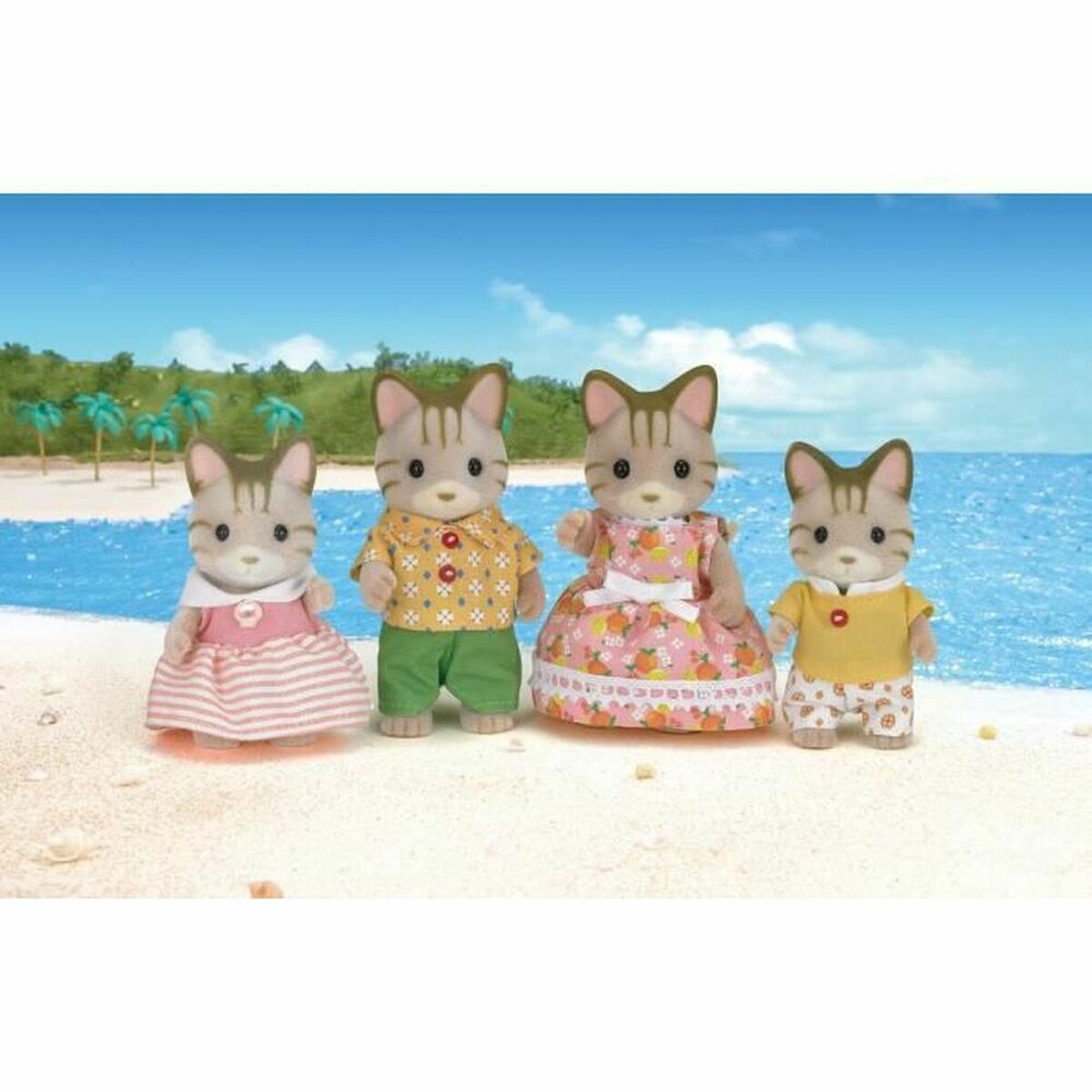 Figurines d’action Sylvanian Families Striped Cat Family