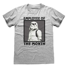 T shirt à manches courtes Star Wars Employee of the Month Gris Unisexe - Star Wars - Jardin D'Eyden - jardindeyden.fr