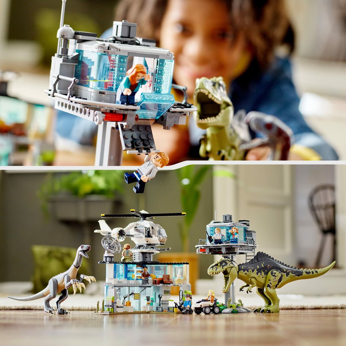 Jeu de construction + figurines Lego Jurassic World Attack