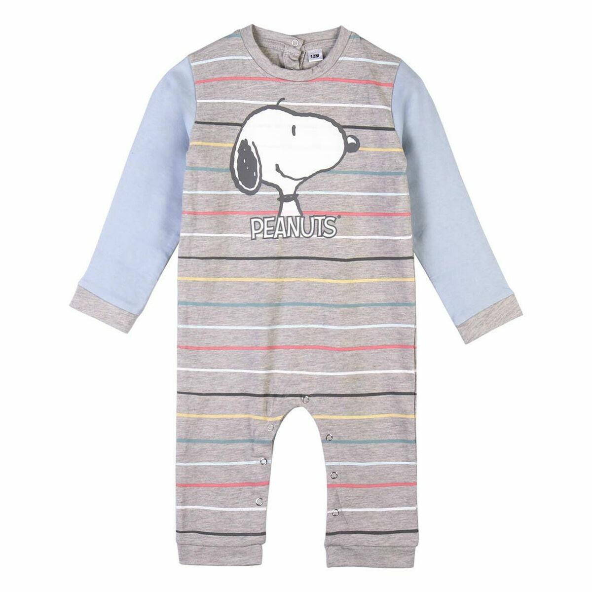 Pyjama à Manches Longues  pour Bébé Snoopy Gris