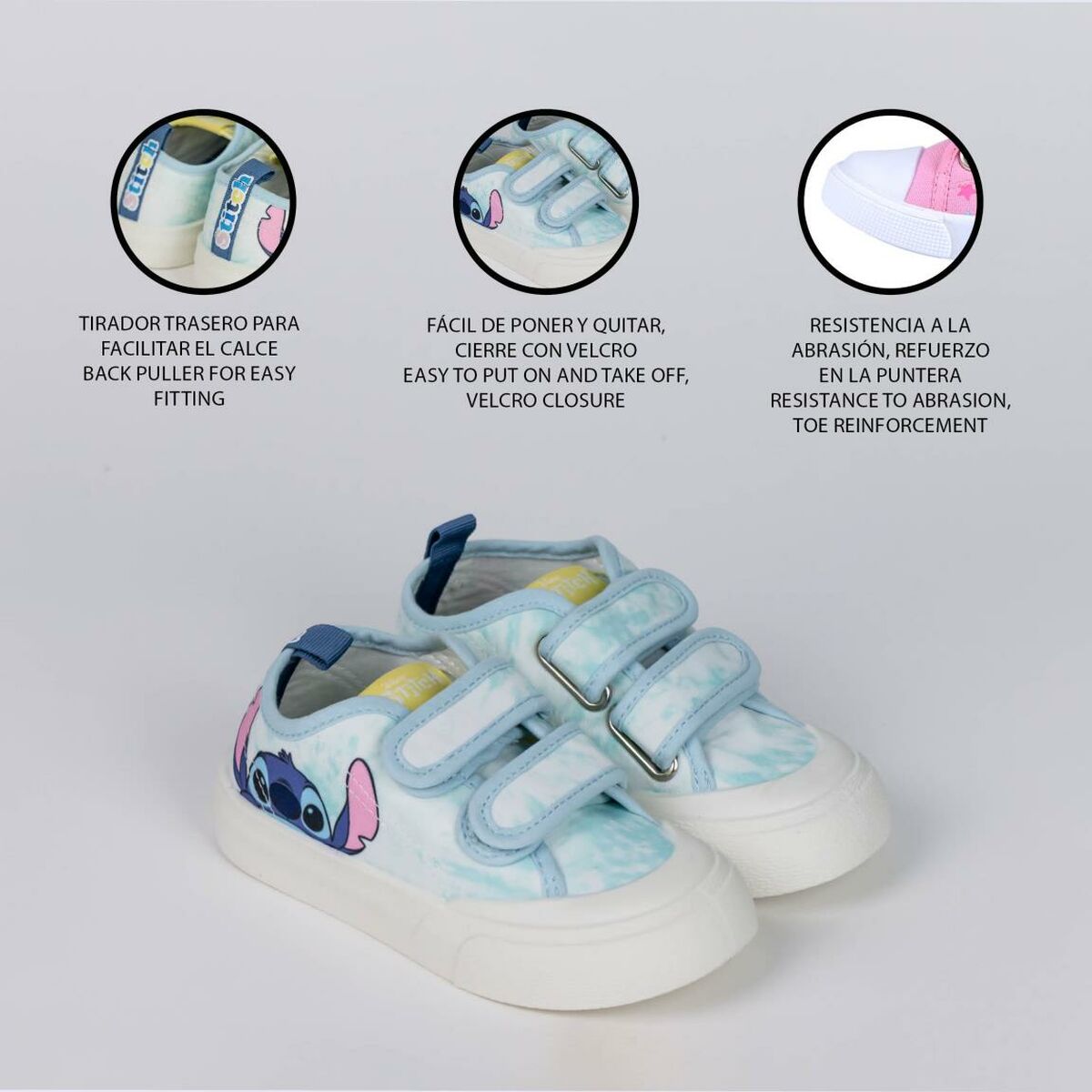 Chaussures de Sport pour Enfants Stitch Bleu clair