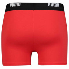 Maillot de bain homme Puma Logo Swim Trunk Boxer Rouge
