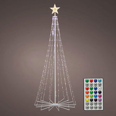 Sapin de Noël Lumineo 490772 Lumière LED Extérieur Multicouleur 60 x 60 x 150 cm