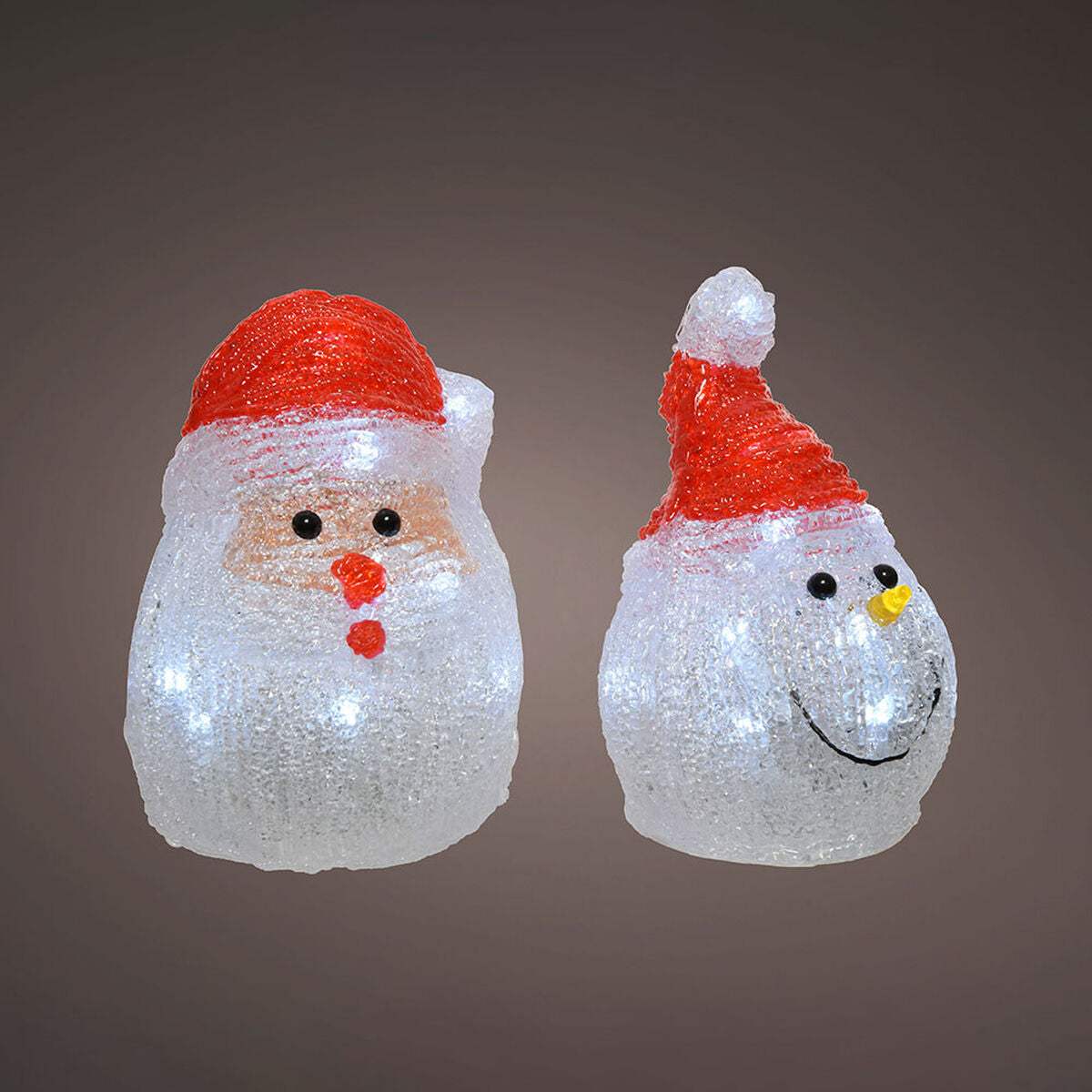 Figurine Décorative Lumineo 491239 LED Intérieur Santa Claus 10,5 x 10,5 x 15 cm